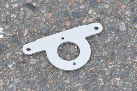Stock Top-Yoke Speedo Mounting Bracket in silver